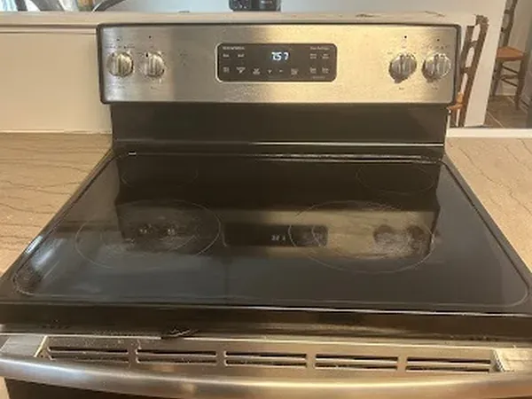 Stovetop after cleaning